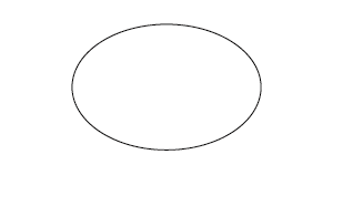 幅60　高さ40の楕円の図