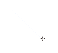 斜め４５°の線の図
