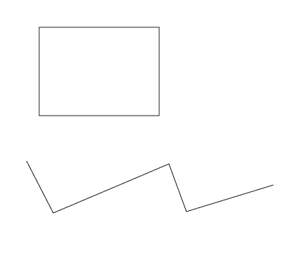 ブラシ適用前のクローズパスとオープンパスの図